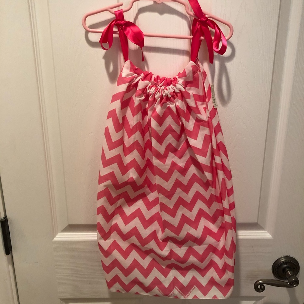 Pink chevron dress